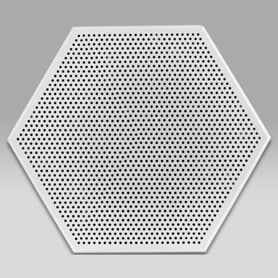 1100 Tấm trần hình lục giác bằng kim loại nhôm 404mm Clip trong